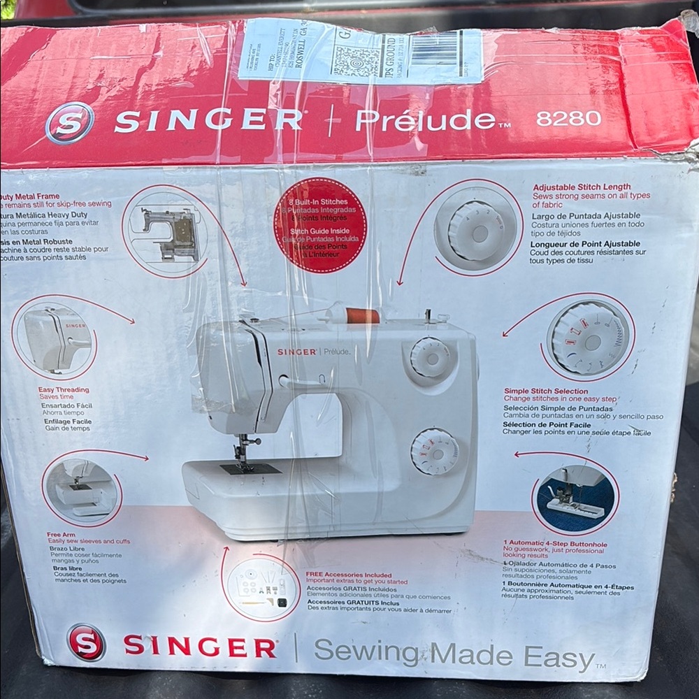 Singer Prelude 8280 White Sewing Machine